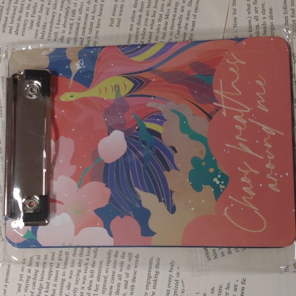 *3 for $15* Faecrate Jade Fire Gold Inspired  Mini Clipboard
